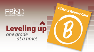  graphic image with b report card